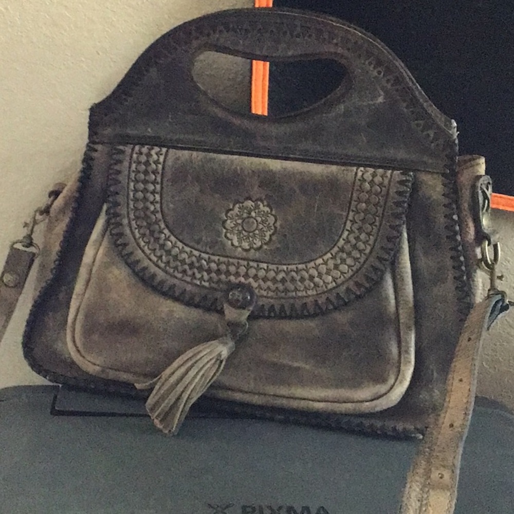 PATRICIA NASH Beaumont Artesian Tooled Leather Crossbody Bag Handbag - Picture 15 of 16